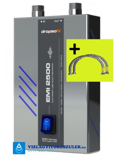 DROPSON EMI 2500 - vízkövesedés gátló készülék + ajándék bekötőcsövekkel