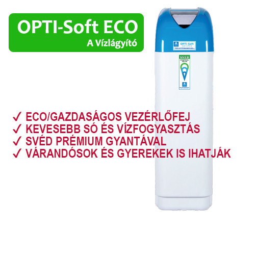 OPTI-Soft ECO120 vízlágyító - MINDEN KOROSZTÁLY IHATJA a berendezés által kezelt vizet! -A LEGJOBB VÁLASZTÁS !
