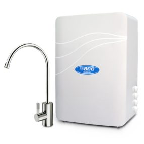   PurePro M800DF tartály nélküli RO víztisztító, nyomásfokozóval, modern dizájn csappal (FC101). Dobozos, Kompakt szűrők 2,5" M-SZETT, membrán: 2xTLC200